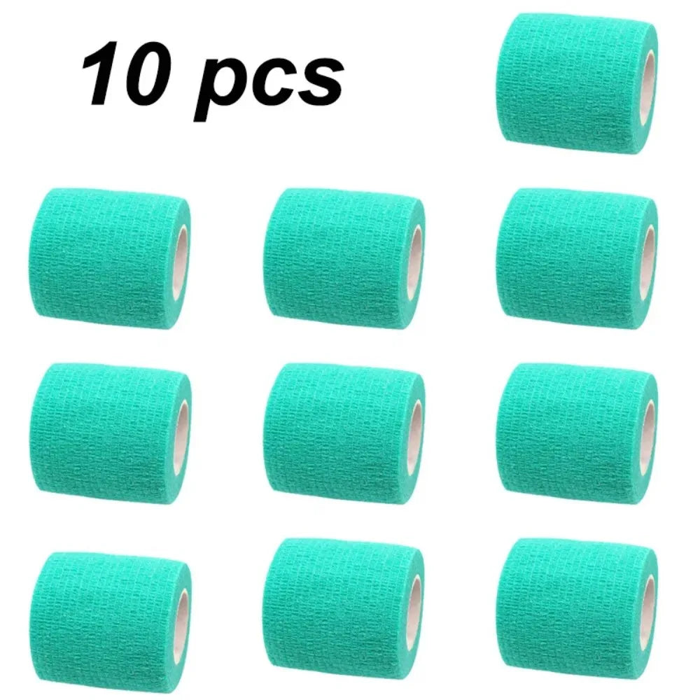12/10pcs Colorful Sport Self Adhesive Elastic Bandage Wrap Tape Elastoplast For Knee Pad Finger Ankle Palm Aid Kit Pet Tool Warm