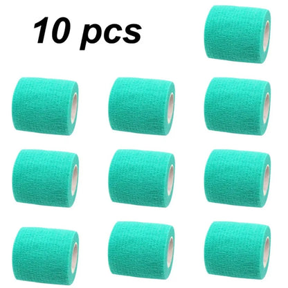 12/10pcs Colorful Sport Self Adhesive Elastic Bandage Wrap Tape Elastoplast For Knee Pad Finger Ankle Palm Aid Kit Pet Tool Warm