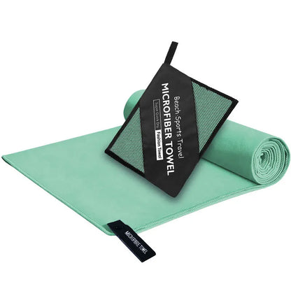 6 Sizes Premium High Quality Microfiber Towel Ultra Absorbent Quick Dry Portable Bag Gym Yoga Beach Camping Travel Lightweight