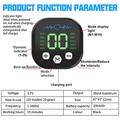 Abdominal Muscle Toner EMS Muscle Stimulator Electric Toning Belt Waist Trainer USB Recharge Body Weight Loss Fitness Massager