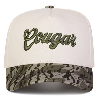 Unisex COUGAR Letter Embroidery Baseball Caps Spring Autumn Outdoor Adjustable Casual Hats Sunscreen Hat Sports Cap