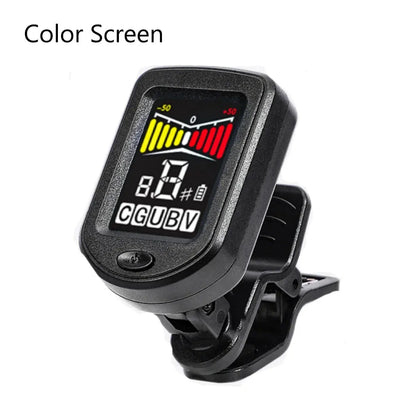 Guitar Bass Ukulele Violin Mandolin Banjo - 360° Rotatable High Sensitivity Chromatic Tuner
