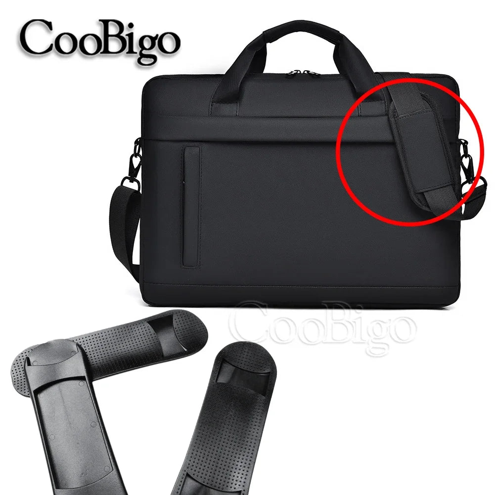 2pcs/Pack Shoulder Strap Pad Rubber Cushion Pads for Laptop Bag Backpack Straps Plastic Black Round Rim Nonslip