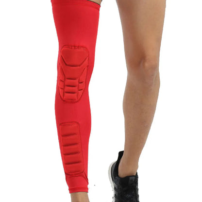 1PCS Basketball Knee Pads Lengthen Breathable Compression Knee Calf Sleeves Pads Brace Hiking Cycling Leg Protectors