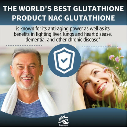 NAC Glutathione Capsules N-Acetyl Cysteine 1200 mg Support for Liver, Lung | Amino Acid, Increases Glutathione