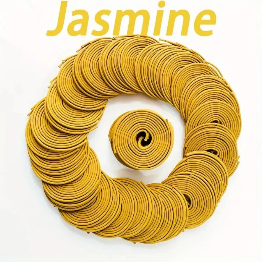 20/48/80pcs Jasmine spiral coil fragrance, suitable for home decoration, yoga, meditation, holiday gifts