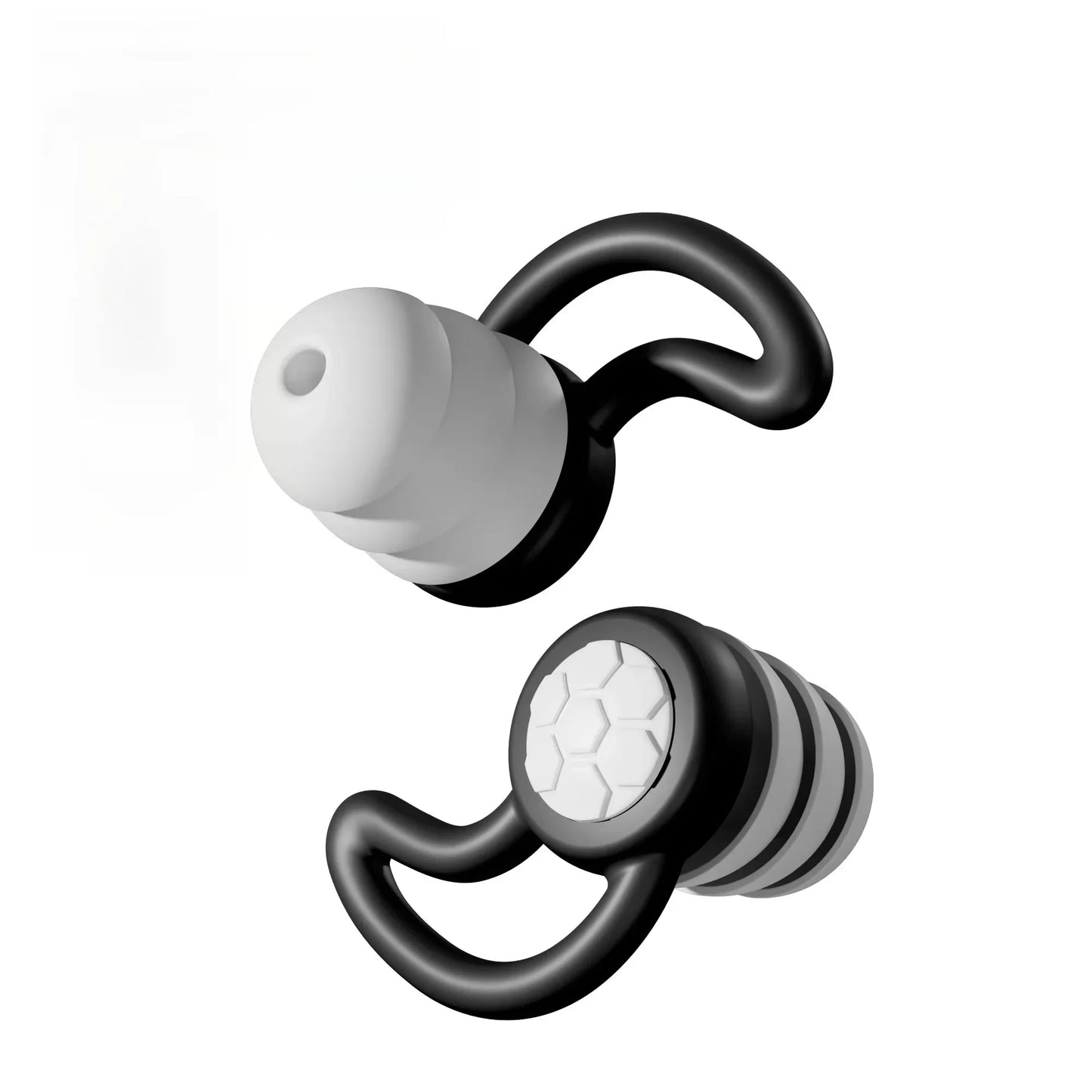 Silicone Noise Cancelling Earplugs Noise Filter Sleep Swimming Waterproof Three Layer Mute Earplugs