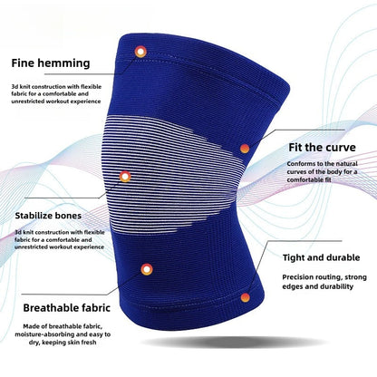Wholesale Four-Way Stretch Double-Layer Thick Breathable Knitted Nylon Knee Pads, Running Knee Pads That Don’t Slip Easily