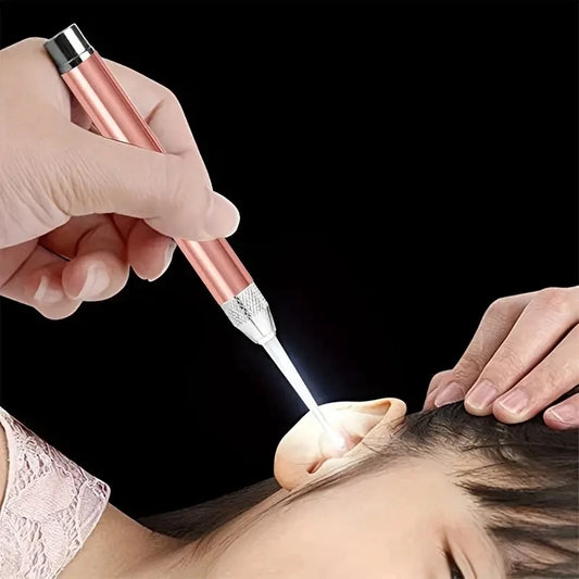 Stainless Steel Luminous Ear Scoop with Light Visual Ear Cleaner Handy Ear Picking Tool