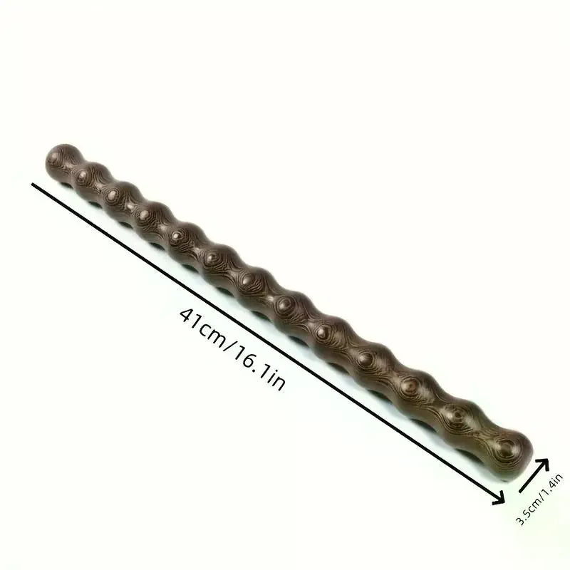41cm Multi-Functional Chicken Wing Shaped Wooden Massage Stick Body Shaping Muscle Relaxation Massage Roller Tool