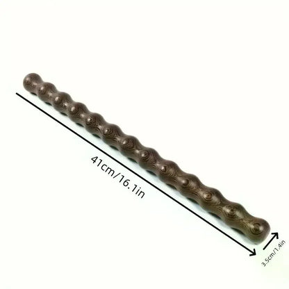 41cm Multi-Functional Chicken Wing Shaped Wooden Massage Stick Body Shaping Muscle Relaxation Massage Roller Tool