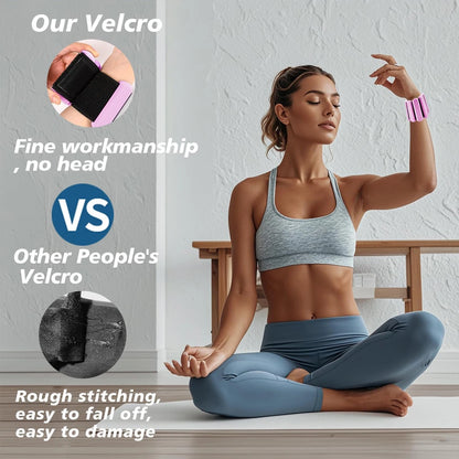 1lb Adjustable Wrist Ankle Weights Invisible Silicone Weighted Bracelets for Men Women Yoga Pilates Gym Walking FitnessEquipment