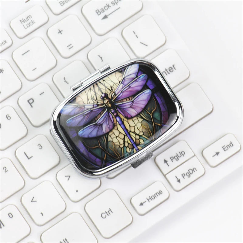 Travel Cases Lovely Colored Medicine Metal Jwelery Organizers Household Holder Iron Cabinet Small pill container