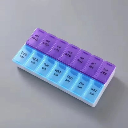 10 Compartments Travel Pill Organizer Pocket Portable Pill Storage Box Case Daily Pill Container or Purse Fish Oil Medicine