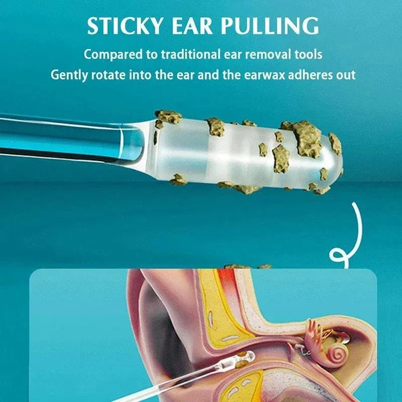 Sticky Ear Digger Ear Digging Tool Ear Wax Cleaning Special Not Hurt Ear Digging Spoon Ear Digging Cotton Swabs