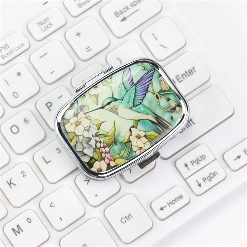 Travel Cases Lovely Colored Medicine Metal Jwelery Organizers Household Holder Iron Cabinet Small pill container