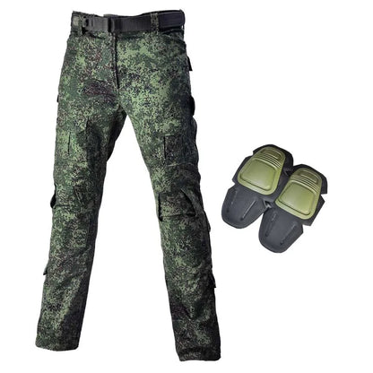 Multicam Pants +Knee Pads Men Tactical Combat Cargo Camo Trousers Trainning Hunting Clothes Quick Dry Breathable Sport Pants
