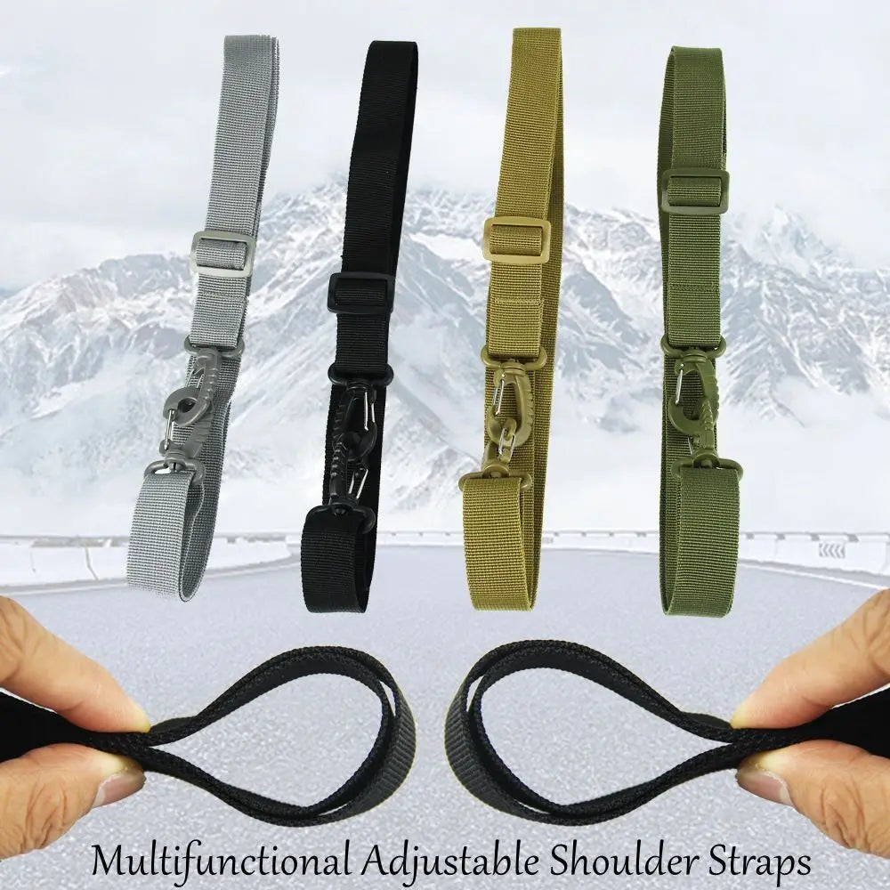 Portable Adjustable Shoulder Straps Briefcase Polyester Backpack Shoulder Strap Multifunctional Usage Ski Fixed Strap