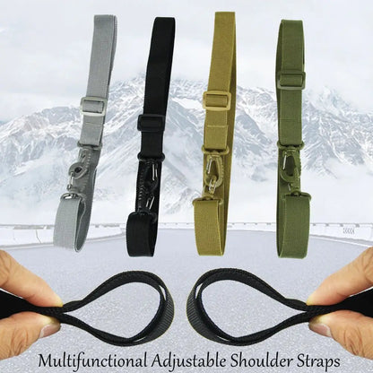 Portable Adjustable Shoulder Straps Briefcase Polyester Backpack Shoulder Strap Multifunctional Usage Ski Fixed Strap
