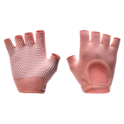 Breathable Cycling Gloves Women Fitness Gloves Gym Weightlifting Yoga Bodybuilding Training Non-slip Sports Half Finger Gloves