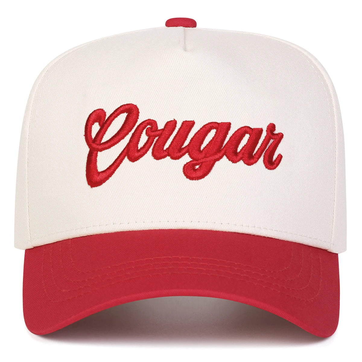 Unisex COUGAR Letter Embroidery Baseball Caps Spring Autumn Outdoor Adjustable Casual Hats Sunscreen Hat Sports Cap