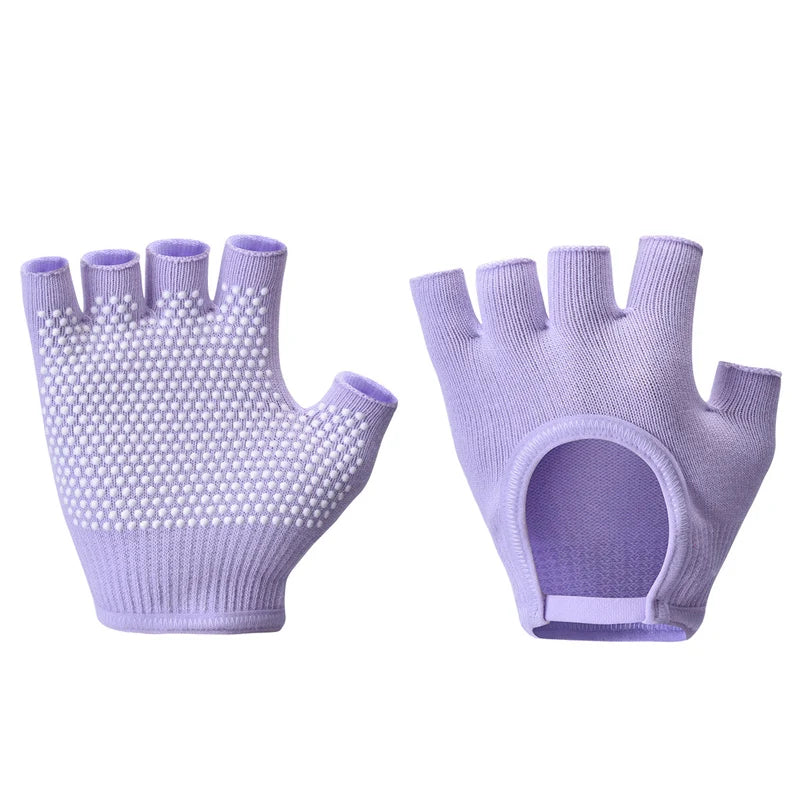 Breathable Cycling Gloves Women Fitness Gloves Gym Weightlifting Yoga Bodybuilding Training Non-slip Sports Half Finger Gloves