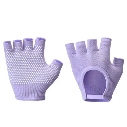 Breathable Cycling Gloves Women Fitness Gloves Gym Weightlifting Yoga Bodybuilding Training Non-slip Sports Half Finger Gloves
