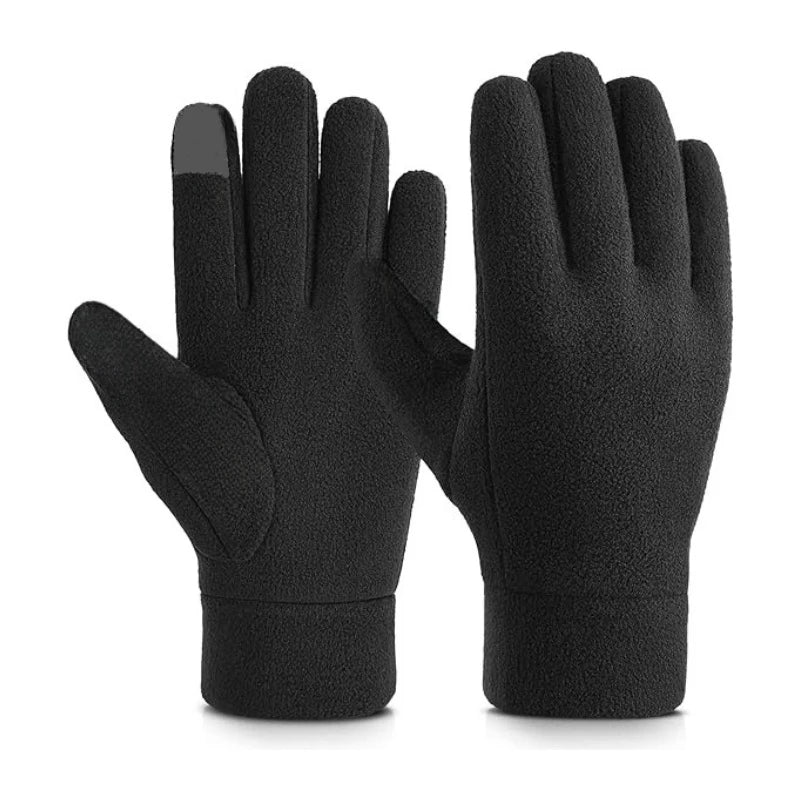Touchscreen Thermal Gloves – Fleece-Lined Warm Gloves for Running, Hiking & Winter