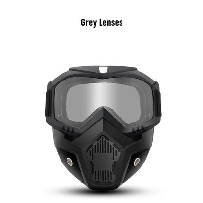 Motocross Goggles Outdoor Unisex Cycling Riding Skiing Windproof Goggles Eyewear With Detachable Mask Protection Motorcycle