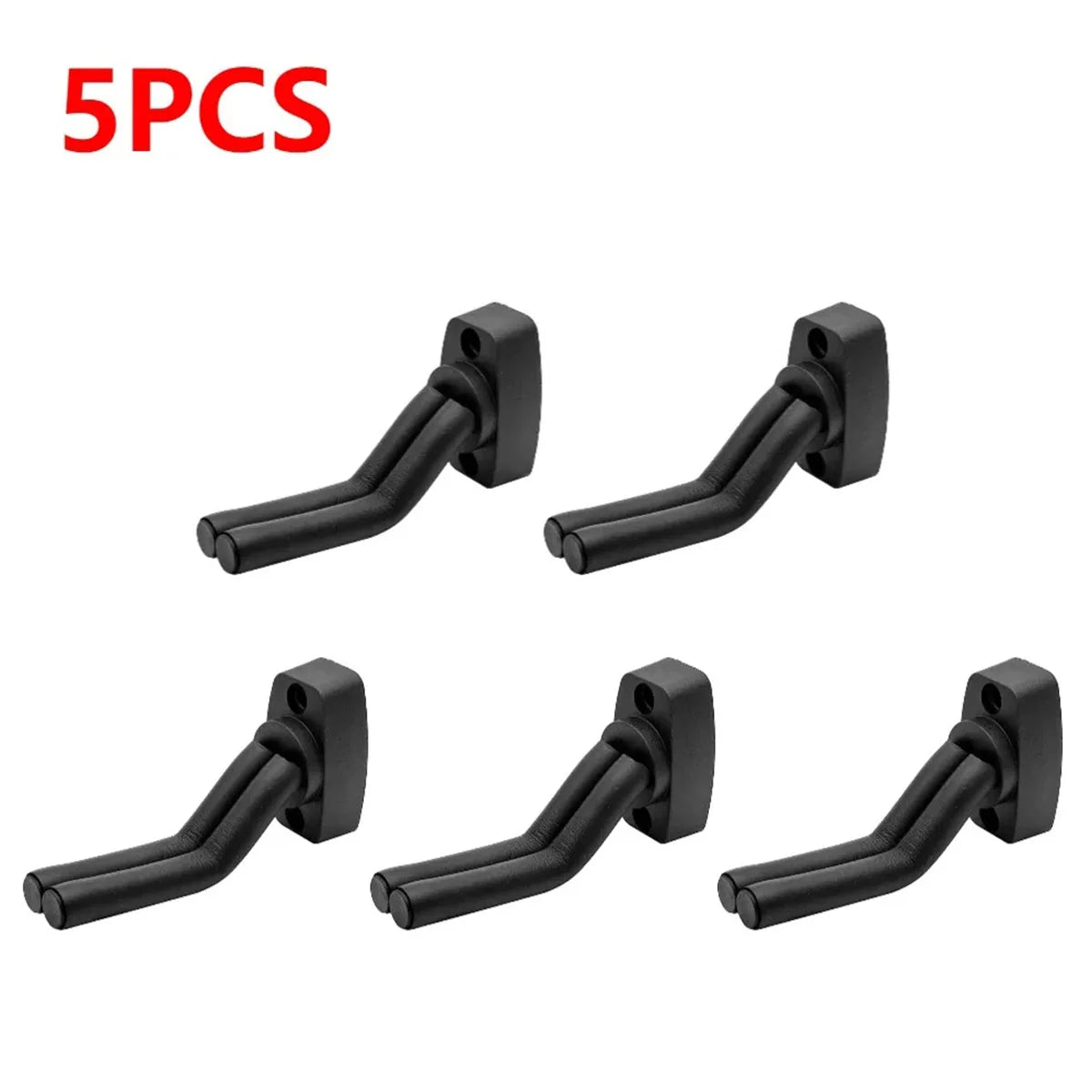 Miwayer Wall Mount Guitar Hook – 1/2/5/10pcs, Metal Core + ABS, Anti-Scratch EVA Padding, Fits Most String Instruments