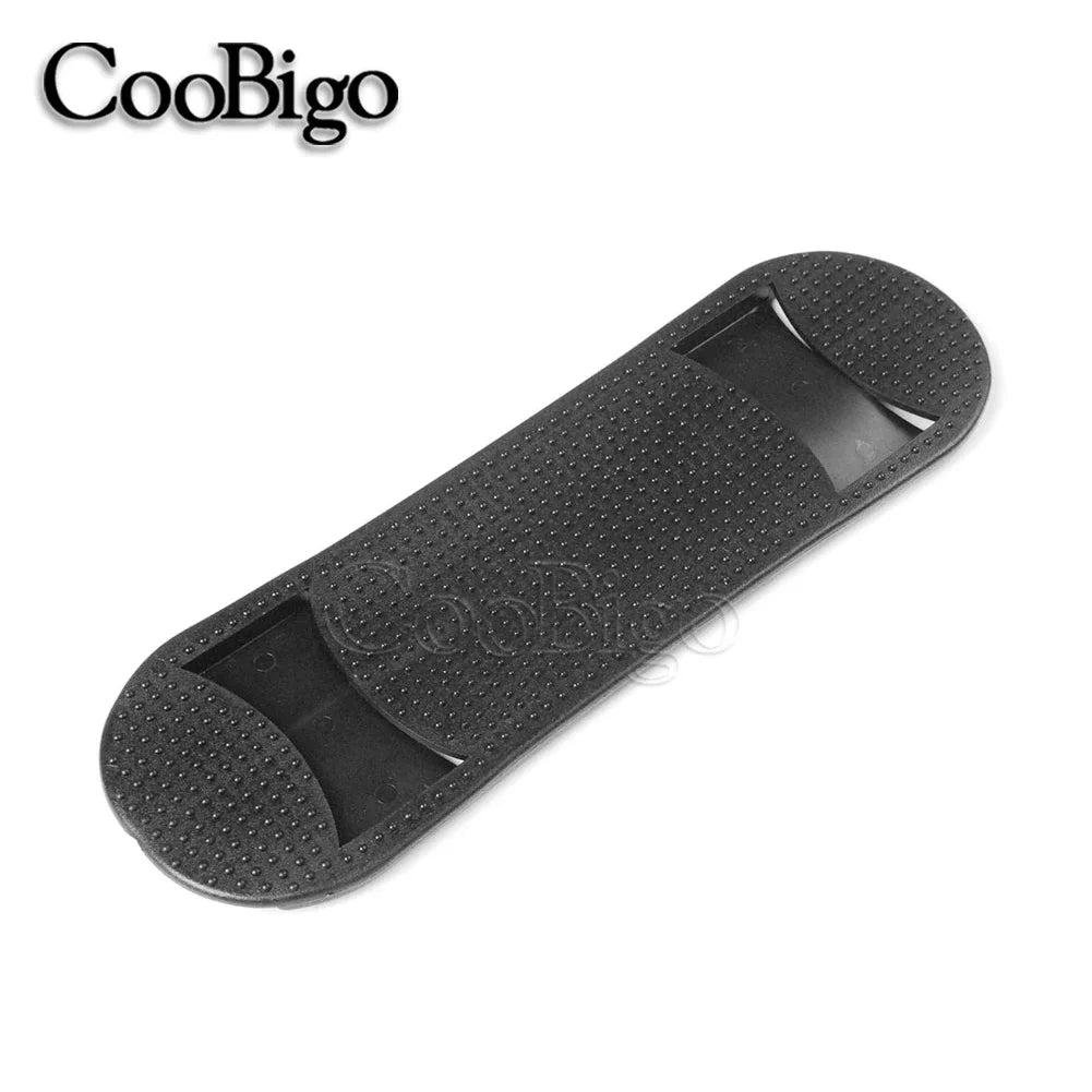 2pcs/Pack Shoulder Strap Pad Rubber Cushion Pads for Laptop Bag Backpack Straps Plastic Black Round Rim Nonslip
