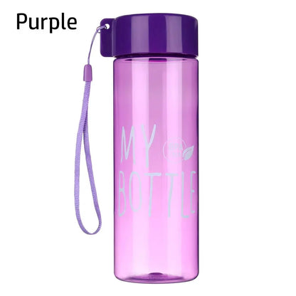 500ML Large Capacity Sports Water Bottle Transparent Drinking Cup Men Women Summer Outdoor Portable Plastic Coffee Juice Cup