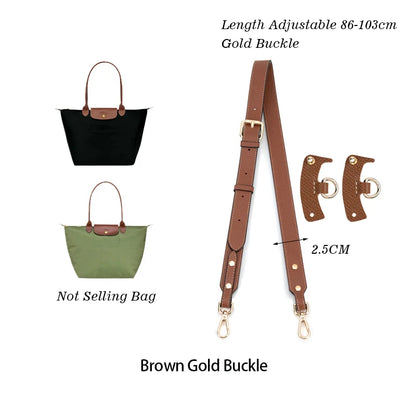 New Adjustable Purse Straps For Longchamp Replacement Crossbody Bags Handbag Wide Shoulder Strap Real Leather Adjustable