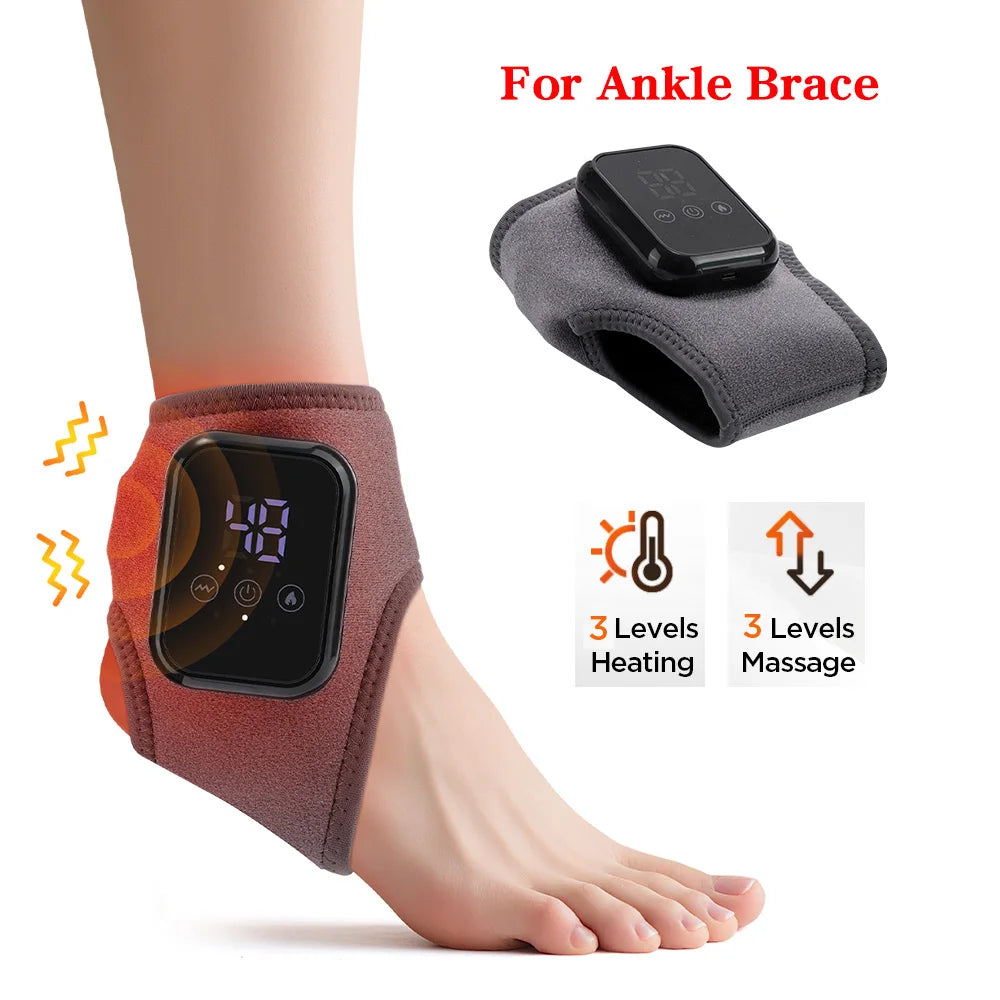 Electric Heating Wrist Guard Vibration Massage Hot Compress Wrist Brace Ankle Wrap Hand Foot Protector Rechargeable Wristband