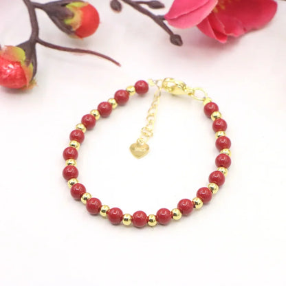 Fashion Lovely Baby Baptism Bracelet Natural Stone Crystal Lobster Clasp Parts Yoga Christmas Wedding Girls Gift Jewelry Charm