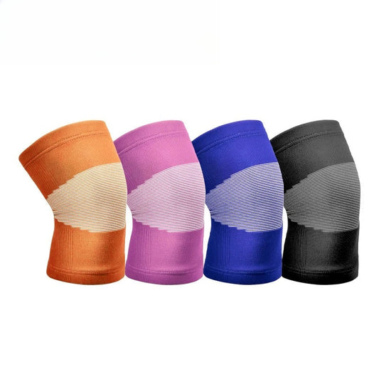 Wholesale Four-Way Stretch Double-Layer Thick Breathable Knitted Nylon Knee Pads, Running Knee Pads That Don’t Slip Easily