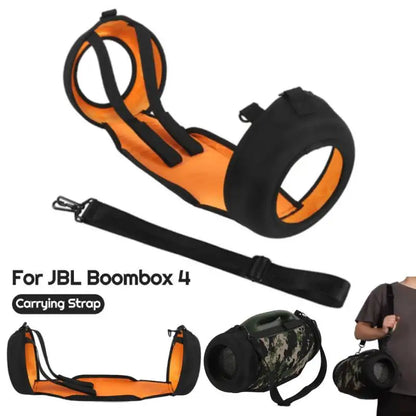 Travel Carrying Strap for JBL Boombox 4 Portable Speaker Shoulder Strap w/Two Side Covers Travel Carrying Pouch for JBL BoomboX4