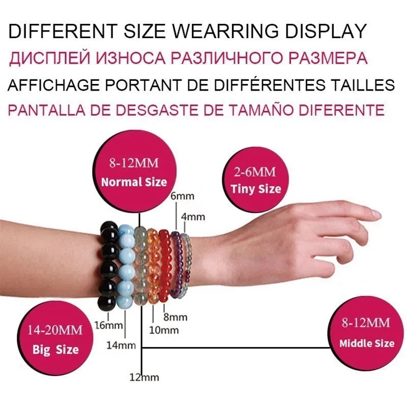 JD 10x14mm Natural Multilcolor Amethyst Crystal Stone Square Beads Bangle Charms Yoga Men Women Meditation Amulet Wrist Bracelet