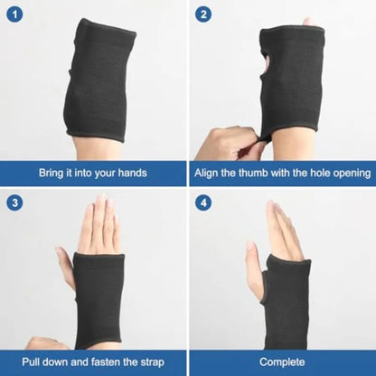 Palm Brace Wrist Support Sleeves 1 Pair Everyday Use Compression Carpal Tunnel Wrist Brace for Wrist Pain Relief Fitness Gloves
