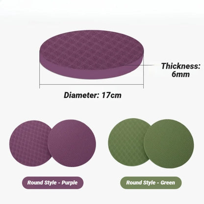 Yoga Knee Guard 2Pcs, Foam Pilates Support Round Pads Anti Slip Fitness For Knees, Elbows, Wrists 2 Pack Exercise Cushion