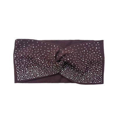 Hot Fix Rhinestone Hair Bands Cotton Yoga Headbands Front Cross Headwrap Women Headbands Headpiece Headwrap Turban Headwear
