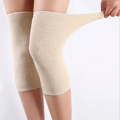 1 Pair Winter Warm Knee Pads Bamboo Charcoal Protective Gear Women Old Men Kneepad Support Winter Running Knee Protector