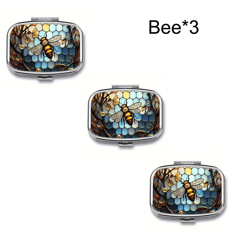 Travel Cases Lovely Colored Medicine Metal Jwelery Organizers Household Holder Iron Cabinet Small pill container