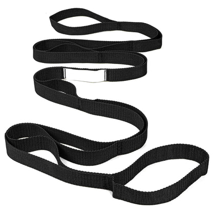 Stretch Out Strap with Exercise Book, USA Made Top Choice Stretch Out Straps for Physical Therapy, Yoga Stretching Strap