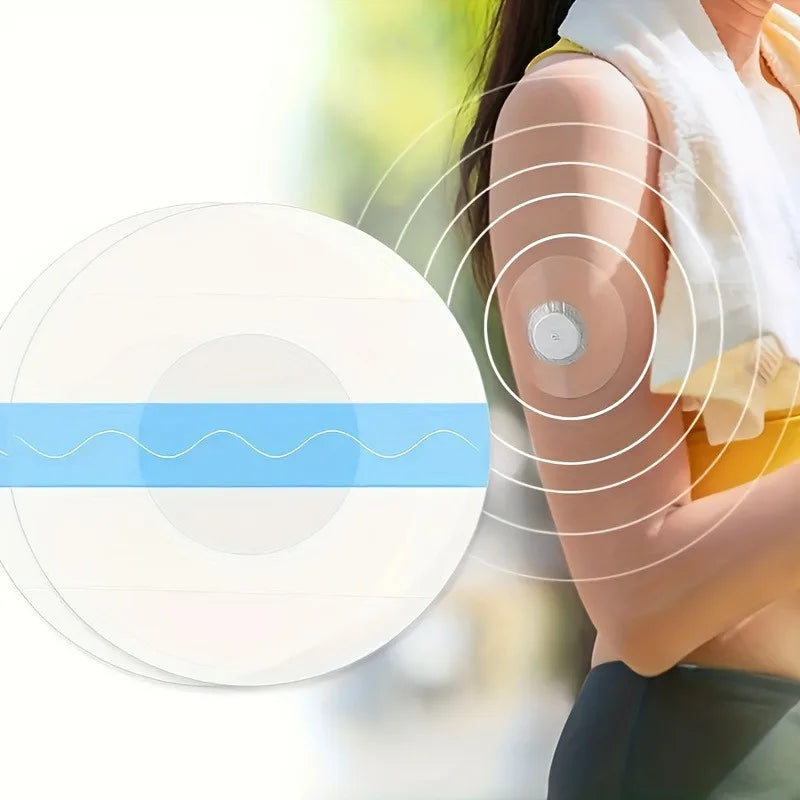50pcs Freestyle Libre Sensor Covers, Latex-Free Adhesive for Libre 2, Precut CGM Tape, Waterproof, Strong Stick, Long-Term Use
