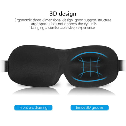 3D Smooth Natural Sleep Mask Fully Adjustable Shoulder Strap Unisex Essential for Travel Peaceful Sleep Blindfold Light Eyepatch