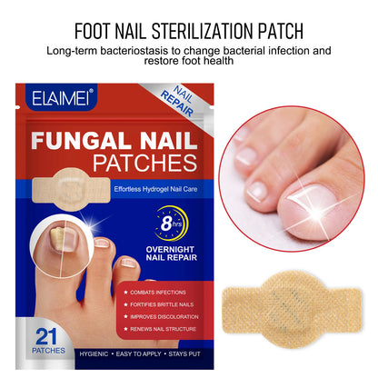 Toenail Fungus Treatment Extra Strength Patches Night-Time Treatment Improves Nail Appearance for Damaged Nails Foot Nails