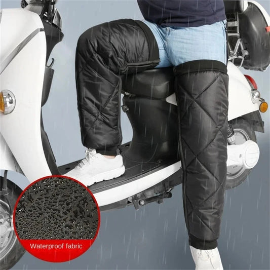 Warm, Waterproof Motorcycle Knee Pads & Leg Sleeves – Zippered Leg Warmers, Winter Thermal Knee Braces & Motorcycle Leg Guards