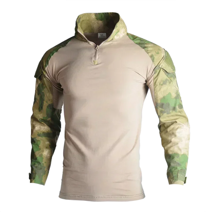 Camouflage Tactical Uniform Hunting Shirts Pants with Elbow Knee Pads Outdoor Hiking Training Frog Sets Clothing Ghillie Suits
