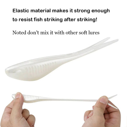 Floating Lure Soft Plastic Skipping Soft Plastic 5pcs/lot 12cm 10gm TPR Drop Shotting Soft Bait Fishing Lure Fishing Drop Shot